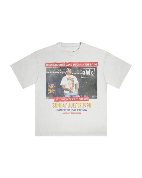トップス wcw nwo Rodman BASH AT THE BEACH T-Shirt BASH AT THE BEACH TEE – Rodman Apparel