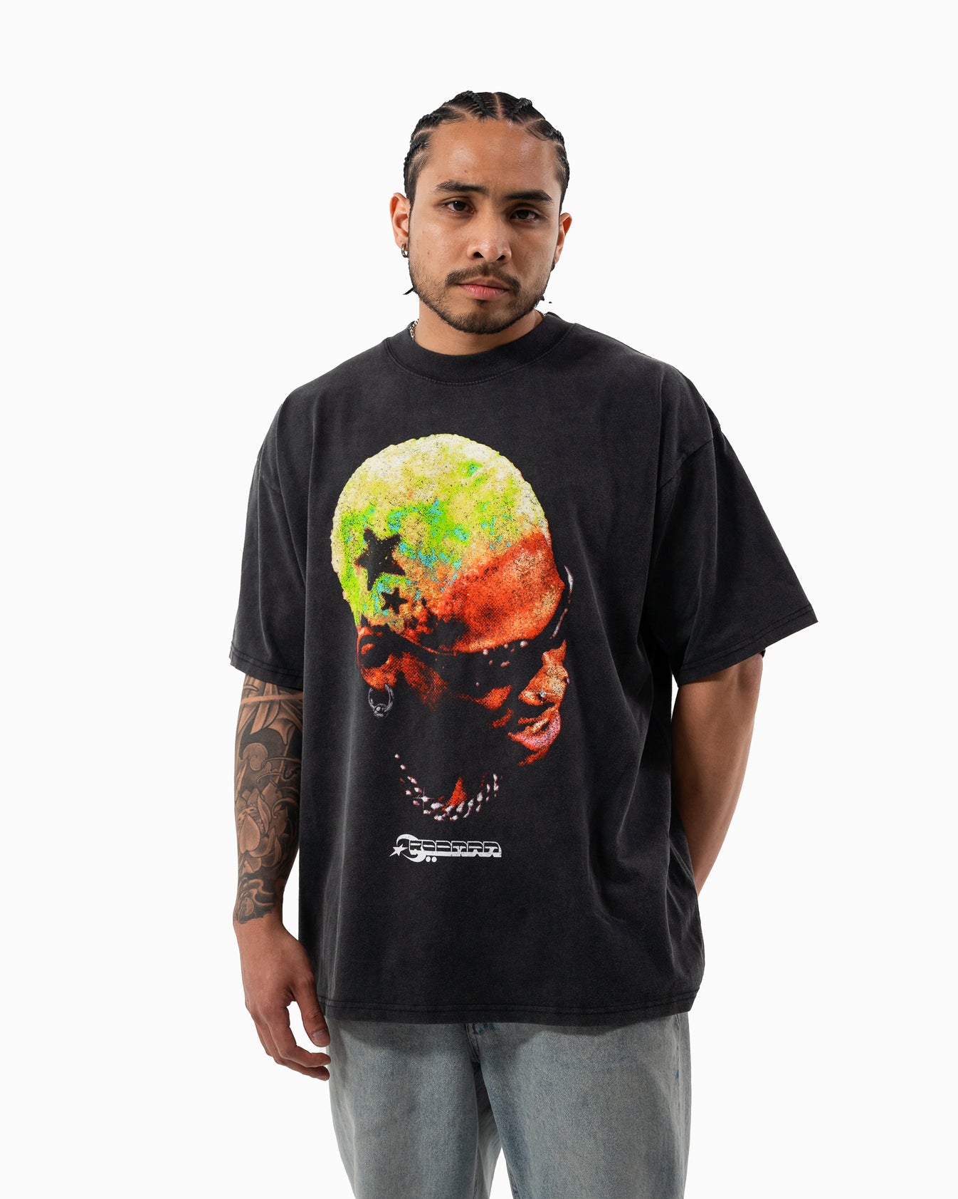 Official Dennis Rodman BIG HEAD STARS TEE – Rodman Apparel